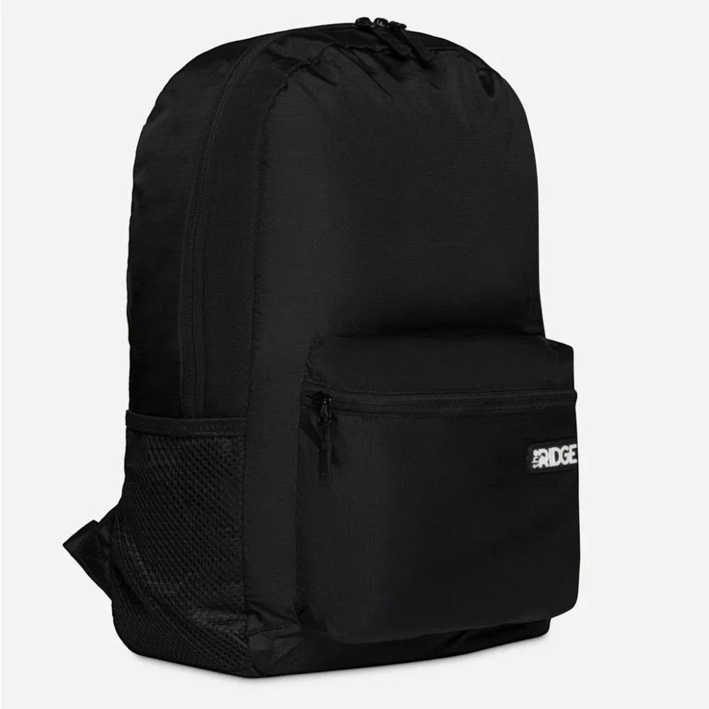 The Ridge Packable Black Ripstop Backpack